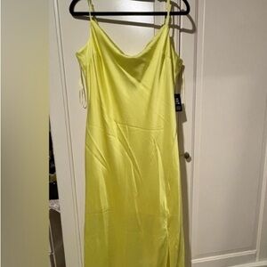 Lime Green Slip Dress
